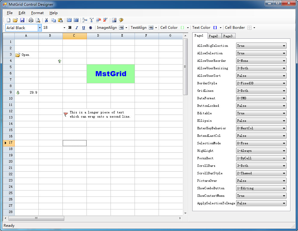 Click to view MstGrid ActiveX Control 2.5.3 screenshot